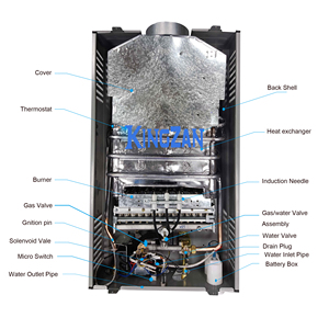 <span class=keywords><strong>Calentador</strong></span> <span class=keywords><strong>de</strong></span> <span class=keywords><strong>Gas</strong></span> Natural con Intercambiador <span class=keywords><strong>de</strong></span> Calor <span class=keywords><strong>de</strong></span> Cobre para Uso en Exteriores y Doméstico <span class=keywords><strong>de</strong></span> Alta Eficiencia - Product Image 3