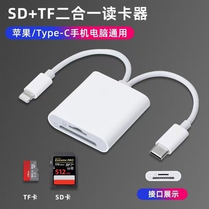 Lector de tarjetas SD dual Elinkfa tipo C USB3.2 para teléfonos y ordenadores Apple - Product Image 3