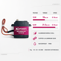 XQ POWER 20KG Servomoteur numérique étanche en aluminium pour coque intermédiaire PWM RC XQ-S3218M Entièrement personnalisé