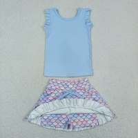 Robe de yoga extensible pour filles de 3 à 16 ans, sans manches, coupe ajustée, tenue de sport, ensemble 2 pièces pour l'été