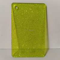 Feuille acrylique en cristal de paillettes coulées minérales nacrées disponibles en plusieurs couleurs pour décorations artisanat feuille acrylique