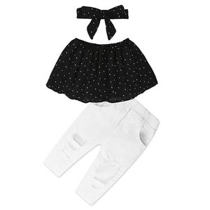 <b>Kids</b> Autumn Sets Woman Clothes Baby Girls Fashion Pants Trousers Suits of China Supplier - Product Image 1