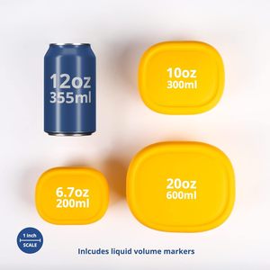 Wholesale Snacktainer Silicone Bento <b>Box</b> Kitchen Travel Silicone <b>Box</b> Leak-Proof <b>Lunch</b> <b>Box</b> for Kids and Adults - Product Image 3