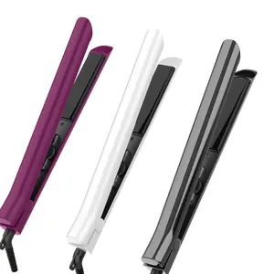 Hot Hair Straightener Ceramic Straightening Flat Iron for Healthy Styling LCD 265F to 450F 2 in 1 Curling Iron for All Hair