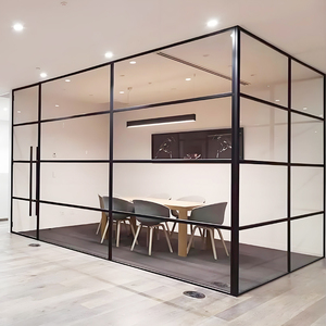 Cloison en verre pour magasin de détail, séparateur transparent pour bureau, villa, décoration, mur-rideau artistique en verre trempé double face - Product Image 3