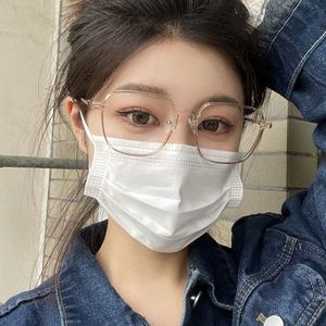 Gafas de Moda con Lentes que Cambian de Color, Anti Luz Azul, Montura Cuadrada Grande, Gafas de Computadora Fotocromáticas para Mujer - Product Image 5