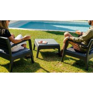 Set da Giardino in Plastica Stampata a Iniezione - Miami Tte--Tte Design Elegante e Durevole - Product Image 4