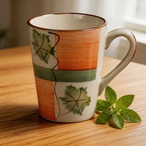 Tasses à café en céramique HARVIT de 12 oz en forme de V, émaillées et peintes à la main, vaisselle en porcelaine colorée pour thé/lait/eau – Grande Vente - Product Image 5