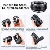 Adaptateur de monture d'objectif haute précision K&F Concept compatible avec les objectifs M42 vers le boîtier d'appareil photo Leica L