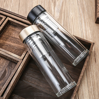 Bouteille d'infuseur à thé en verre portable avec passoire amovible Profitez d'un thé frais à tout moment
