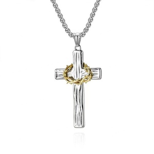 Collar de Espinas para Hombre, Moderno 2026, Hipoalergénico, de Acero Inoxidable 316L con Baño de Oro PVD de 18k - Product Image 1