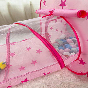 KT KT-ZHHJ Jeu d'activités pour jeunes enfants en trois parties, en plastique ABS, comprenant une maison de jeu, une yourte, une fusée, une capsule spatiale, une <span class=keywords><strong>piscine</strong></span> à balles et un <span class=keywords><strong>tunnel</strong></span>, 5-7 ans - Product Image 3