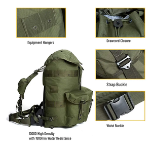 Quân đội màu xanh lá cây chất liệu nylon <span class=keywords><strong>Alice</strong></span> ba lô với khung nhôm - Product Image 5