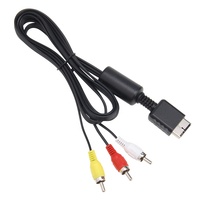 Câble audio-vidéo 1,8 m, câble AV vers 3 RCA pour accessoires de console de jeu Sony PlayStation PS2 PS3