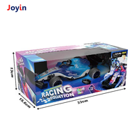 Voiture de course télécommandée F1 27 MHz à quatre voies avec éclairage, mode démo batterie, jouet de course intérieur/extérieur pour enfants