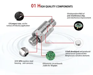 중국 공장 제조 4 20ma 압력 송신기 G1/4 0.5-4.5V 0-10V 기계식 압력 센서