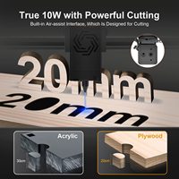 ORTUR Laser Master 2 Pro S2 LU2-10A 10000mW CNC Cutter 0.05x0.1mm Compressed Spot Laser Engraver pour le bois et le métal
