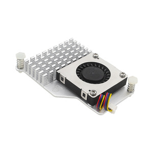 Enfriador Activo Original Geermax para Raspberry Pi 5 (B), Ventilador de Refrigeración Activo, Disipador de Calor de Aluminio con Almohadillas Térmicas - Product Image 1