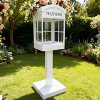 Cabine téléphonique audio moderne en métal personnalisée pour mariage, douche nuptiale, anniversaire, décoration