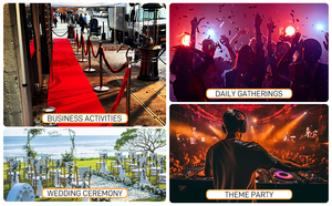 Rosso Extra lungo corridoio nuziale Runner tappeti <span class=keywords><strong>in</strong></span> feltro da cucina pista antiscivolo Premium tappeto rosso spesso Runner <span class=keywords><strong>per</strong></span> eventi di nozze - Product Image 5