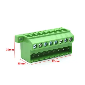 8 Posizioni Phoenix Pluggable Morsettiera 5.08mm Passo Femminile Parte 300 V 10A