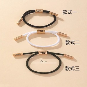 Adjustable Woven <b>Bracelet</b> Zinc Alloy Letter Pattern Unisex Fashion <b>String</b> <b>Bracelet</b> For Daily Wear Style 1 2 3 - Product Image 2