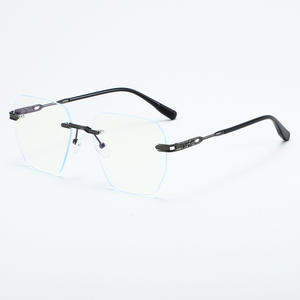 <span class=keywords><strong>Gafas</strong></span> para miopía <span class=keywords><strong>de</strong></span> <span class=keywords><strong>tendencia</strong></span> sin marco, ultraligeras, con borde <span class=keywords><strong>de</strong></span> corte cuadrado pequeño, luz antiazul, <span class=keywords><strong>gafas</strong></span> <span class=keywords><strong>de</strong></span> visión cercana, <span class=keywords><strong>gafas</strong></span> Unisex ultraligeras - Product Image 6