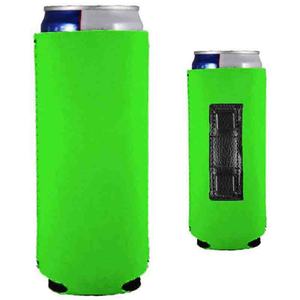 Funda de neopreno aislante para latas de cerveza con logo personalizado al por mayor, soporte magnético delgado para botellas y latas pequeñas - Product Image 4