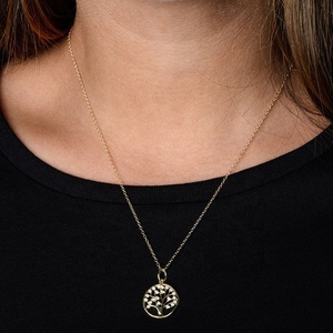 महिलाओं के लिए शानदार गहने 925 चांदी के सोने के प्लेटेड ट्री का पेड़ - Product Image 2