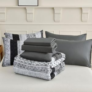 Custom Southwestern Soft Cozy Pillowcase Polyester Microfiber 8 Pcs Luxury King Size Printed <b>Comforter</b> <b>Sets</b> - Product Image 5