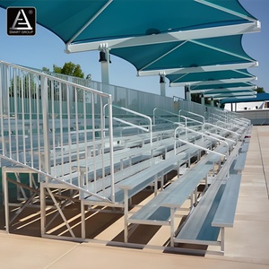 Bancs de tribunes en aluminium résistants aux intempéries pour événements sportifs en plein air, tribunes portables en aluminium avec toit - Product Image 5