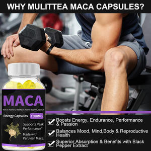 OEM Extracto de raíz de Maca hombres salud suplemento vegetariano Maca Gummy Candy energía estrés aliviar gomitas - Product Image 3