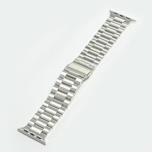 <span class=keywords><strong>Cinturino</strong></span> classico a tre perline in acciaio inossidabile con <span class=keywords><strong>cinturino</strong></span> in metallo solido fibbia pieghevole per orologio Appl durevole <span class=keywords><strong>38mm</strong></span> 42mm - Product Image 2