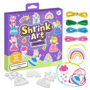DIY Princess <strong>Shrinky</strong> <strong>Dinks</strong> Art Kit Plastic Shrinking Charms Fun &amp; Mess-Free No-Mess Art for Kids - Product Image 1
