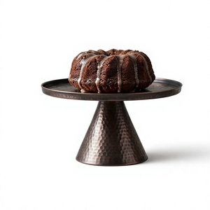 Support à cupcakes décoratif de qualité supérieure, support à gâteau brillant et poli, plateau de service pour pâtisseries pour le thé - Product Image 1