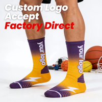 Chaussettes de compression mi-mollet pour hommes et jeunes, avec lettres personnalisables, pour entraînement quotidien, respirantes, en coton, antibactériennes, motif 3D