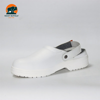 Chaussures de sécurité anti-écrasement Rocky Buffalo en acier pour femmes et hommes pour le travail industriel, dessus en maille blanche, doublure en vampire
