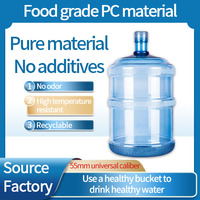 Ember Air Minum Murni Lima Galon Food Grade PC 5 Galon Ember Plastik Putih dengan Tutup 200 Liter Drum Plastik Kosong CN;GUA