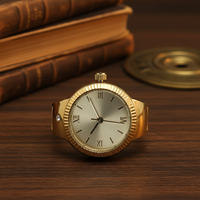 Montres à anneaux mignonnes, étanches, en acier inoxydable, mouvement GL32, montres à doigts unisexes