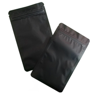 Pochettes support imprimées personnalisées en noir mat Sacs en papier d'aluminium Emballage Doypack pour sucettes chips de pomme de terre Sushi Pizza Nourriture pour animaux de compagnie PE