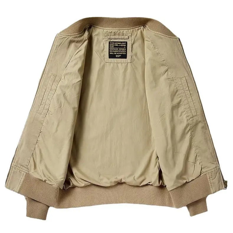 Áo khoác cotton phi công mới Áo khoác nam phiên bản ngắn rộng ngoại cỡ áo khoác bóng chày đồng phục nam giản dị
