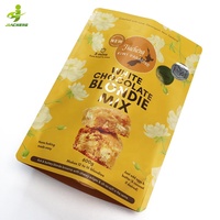 Sachets d'emballage alimentaire en plastique personnalisés avec logo imprimé, scellés au dos, type oreiller, pour biscuits, gâteaux et snacks
