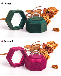 Estuche para Anillos de Calidad Perfecta, Organizador de Joyas de Lujo, Empaque de Regalo, Estuche de Viaje de Terciopelo de Lujo para Joyas - Product Image 5