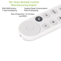 Nouvelle télécommande intelligente Google TV Streamer 2026, 13 touches, blanche, piles AAA, code d'apprentissage 433 MHz, avec boutons Netflix et YouTube