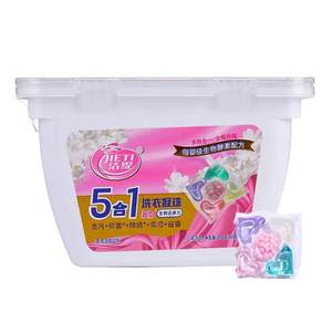 Floral Fruity <b>Detergent</b> Pods for Automatic Machine Washing Disposable Laundry Pods Pink Blue Clear Shapes - Product Image 3