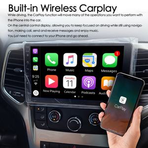 Autoradio 8+128 Go avec commande vocale IA et CarPlay pour Jeep Grand Cherokee 2012, navigation GPS, Android 13, lecteur multimédia stéréo vidéo 2DIN - Product Image 5