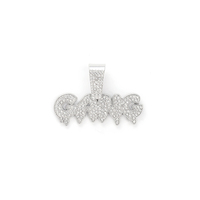 2025 Hotsale hommes nouvelle mode Hip Hop glacé sauvage lettre collier pendentif plein strass lien chaîne fête cadeau bijoux
