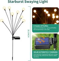 Lampes solaires d'extérieur étanches, lot de 4 avec 32 LED, décoration de jardin et de terrasse, cadeaux uniques pour femmes et grands-parents