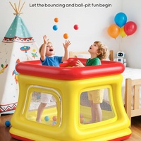 Château gonflable d'intérieur en vinyle PVC de haute qualité avec barrière de sécurité, maisonnette de jeu pour bébé, rail de ramper pour enfants LEYOUMEI, capacité 150 kg