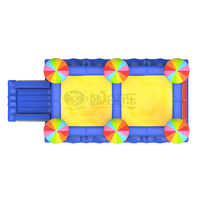 Castillo Inflable de PVC Reforzado WOLONG IC Modelo 7.5x5x4.1m, Capacidad >500kg para 10-15 Niños, Fácil de Instalar, Uso en Interiores y Exteriores